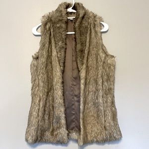Faux fur vest